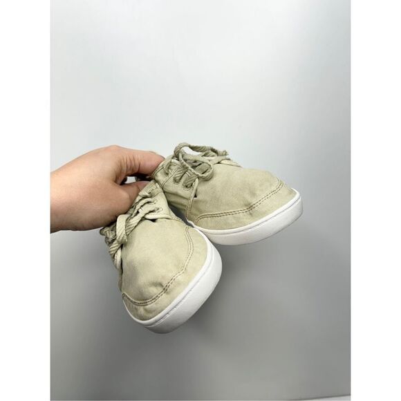 Sanuk Shoes Womens Size 6 Tan Vee K Shawn Sneakers Lace Up Canvas Booties - Picture 5 of 10